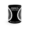 Crop Circle Black mug 11oz - Roundway Hill - Shapes of Wisdom