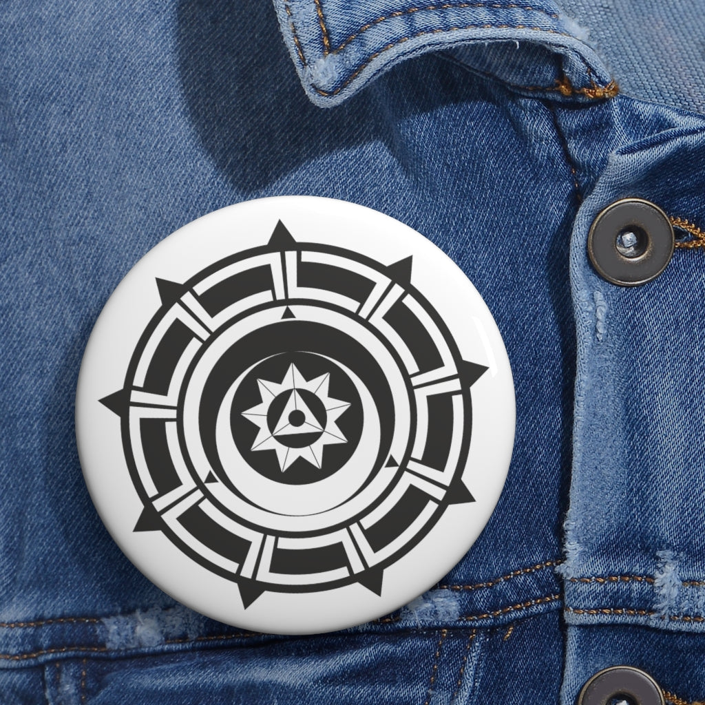 Pewsey Crop Circle Pin Button - Shapes of Wisdom
