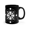 Crop Circle Black mug 11oz - Merstham - Shapes of Wisdom