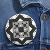Alton Barnes Crop Circle Pin Button - Shapes of Wisdom