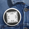 Windmill Hill Crop Circle Pin Button 6 - Shapes of Wisdom