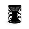 Crop Circle Black mug 11oz - Liddington Castle - Shapes of Wisdom