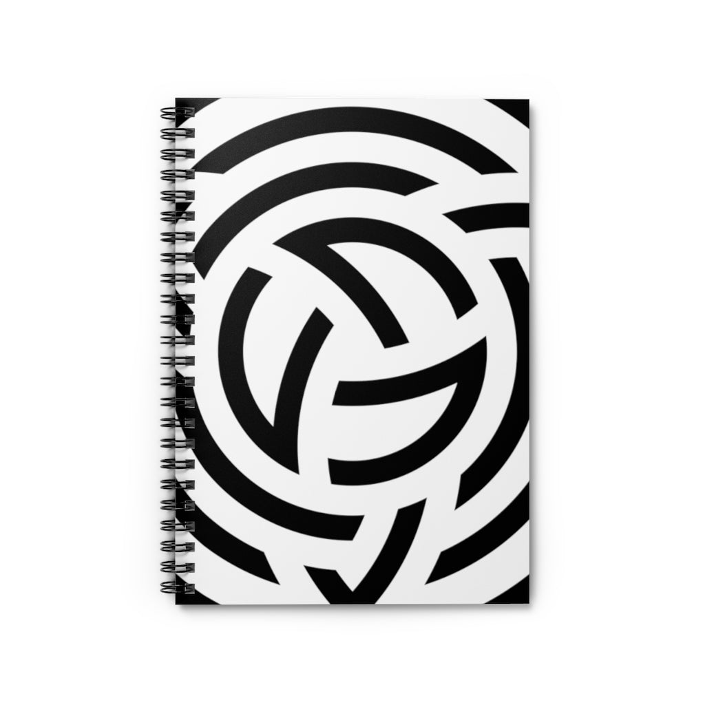 Milk Hill Crop Circle Spiral Notebook - Ruled Line - Shapes of Wisdom