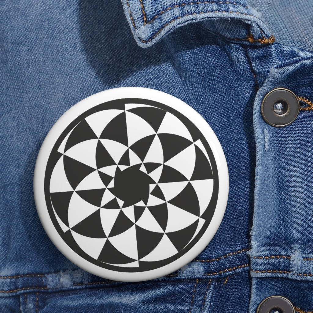 Niederscherli Crop Circle Pin Button - Shapes of Wisdom