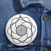 Middle Woodford Crop Circle Pin Button - Shapes of Wisdom