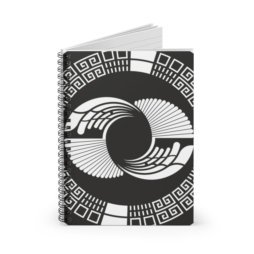 Silbury Hill  Crop Circle Spiral Notebook - Ruled Line  2 - Shapes of Wisdom