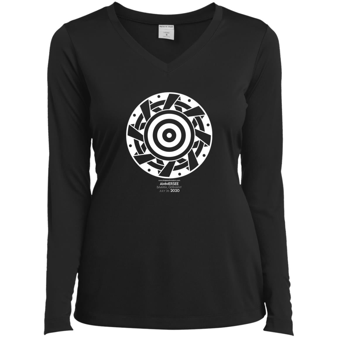 Crop Circle V-Neck Tee - Ammersee