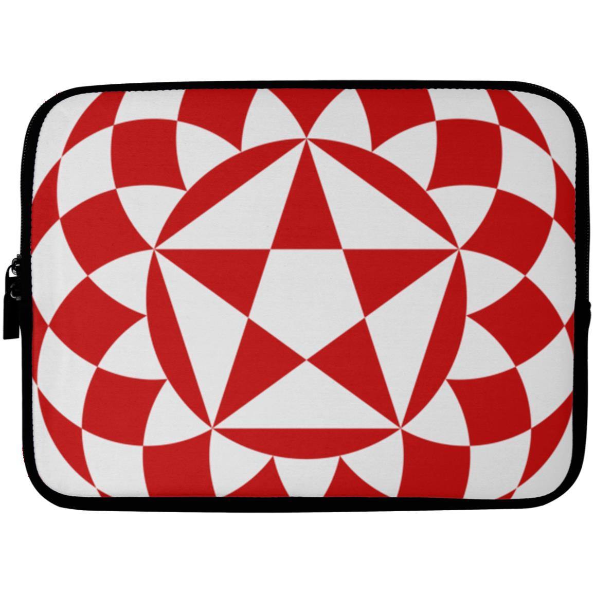 Cheesefoot Head w Crop Circle Laptop Sleeve - - Shapes of Wisdom