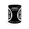 Crop Circle Black mug 11oz - Stonehenge 2 - Shapes of Wisdom