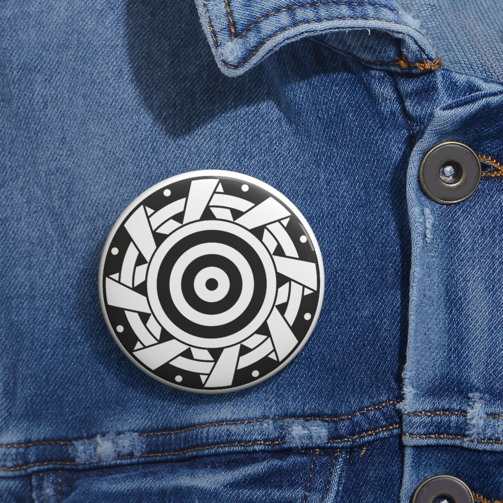 Ammersee Crop Circle Pin Button - Shapes of Wisdom