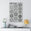 Crop Circles 3D CUBES, Premium Poster - Shapes of Wisdom