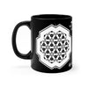 Load image into Gallery viewer, Crop Circle Black mug 11oz - West Overton - Shapes of Wisdom