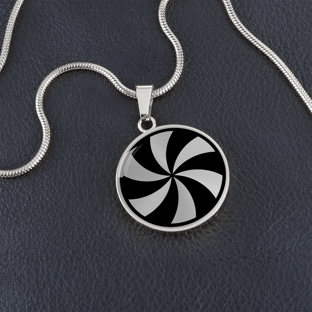 Crop Circle Pendant and Luxury Necklace - Gavere