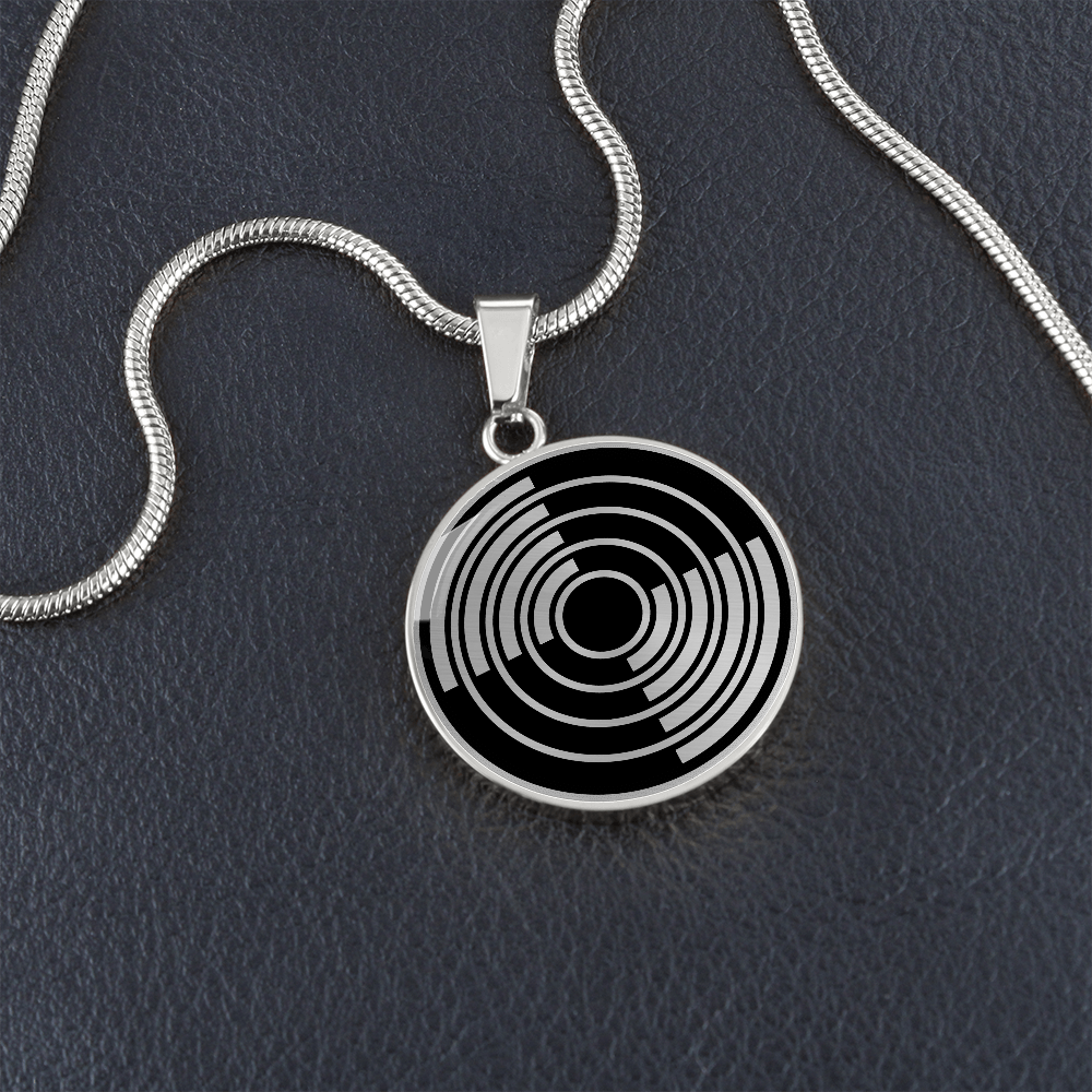 Crop Circle Pendant and Luxury Necklace - Avebury 14
