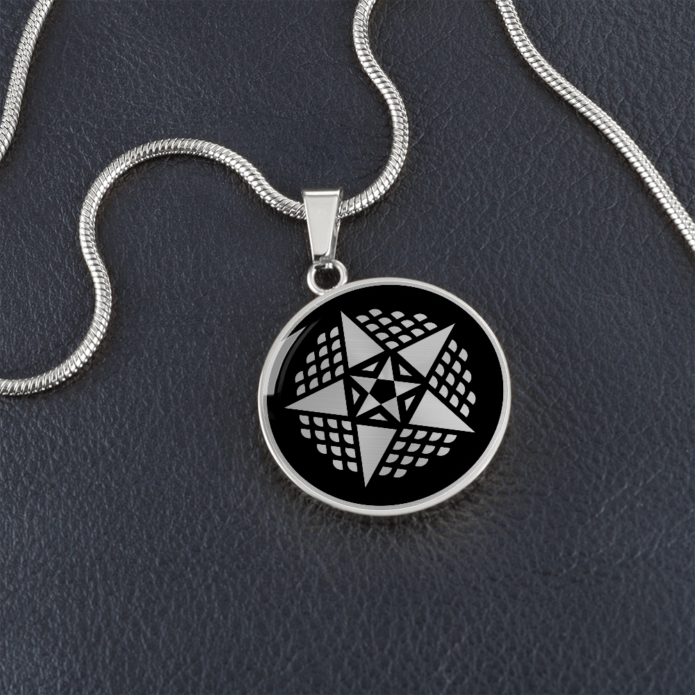 Crop Circle Pendant and Luxury Necklace - Beckhampton 8