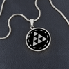 Crop Circle Pendant and Luxury Necklace - Silbury Hill 9
