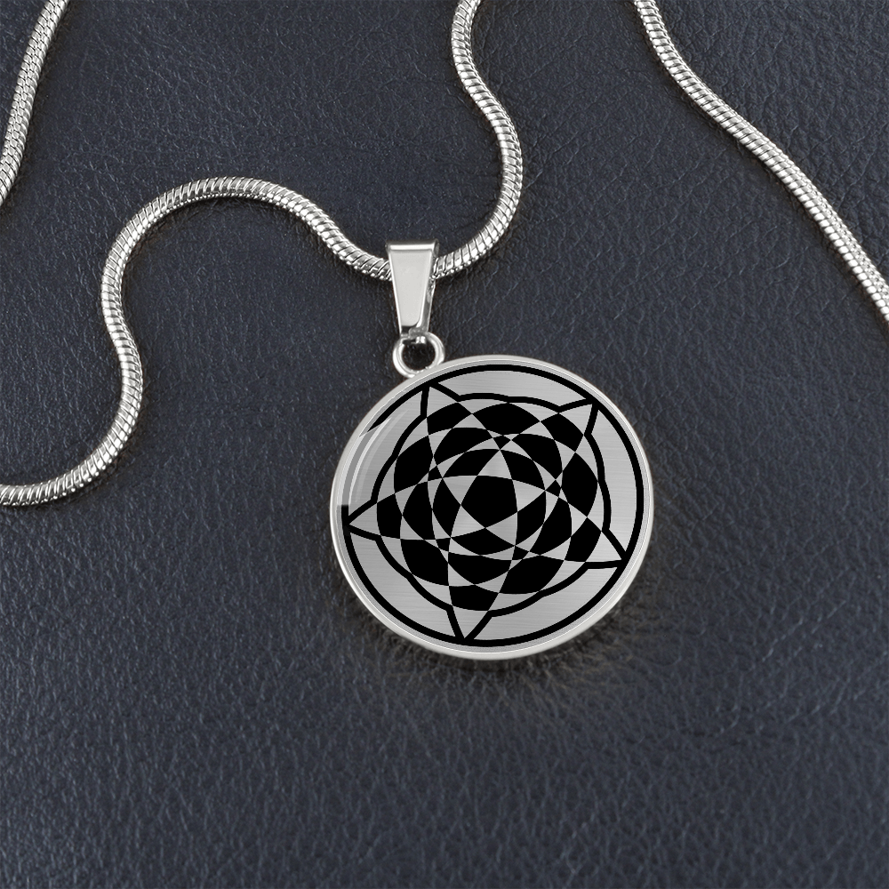 Crop Circle Pendant and Luxury Necklace - Avebury 6
