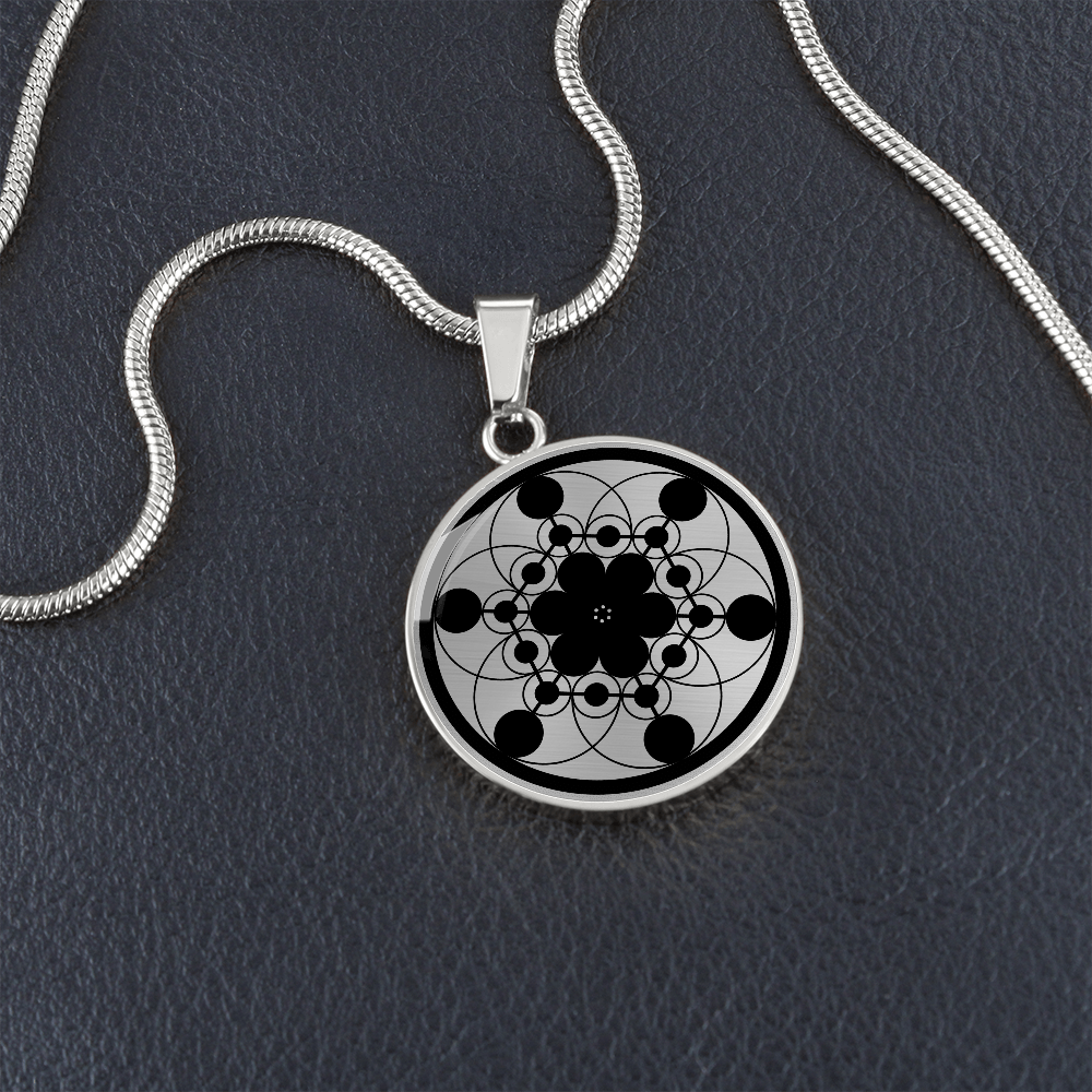 Crop Circle Pendant and Luxury Necklace - Marlborough 2