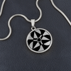Winterbourne Bassett 2 2k Crop Circle Pendant and Luxury Necklace - - Shapes of Wisdom