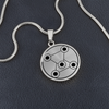 Crop Circle Pendant and Luxury Necklace - Fossano