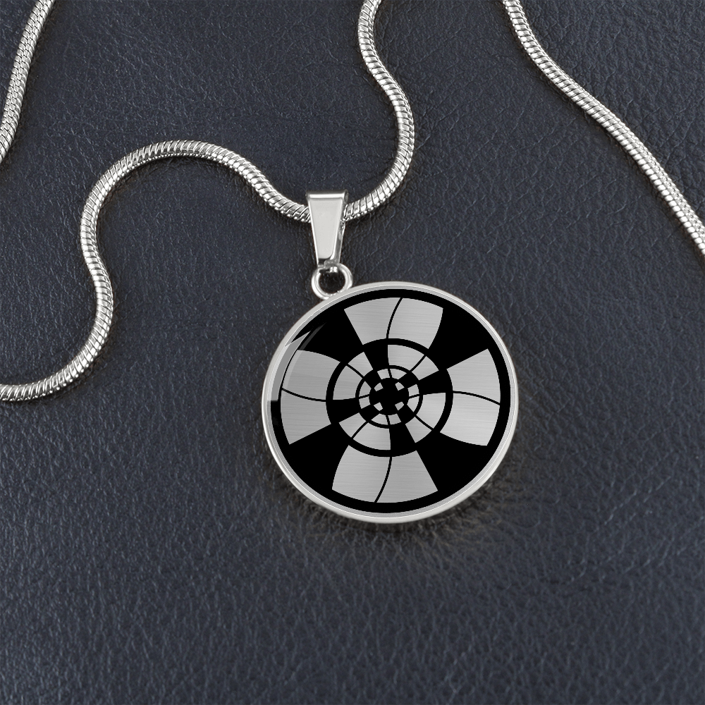 Crop Circle Pendant and Luxury Necklace - Dommartin
