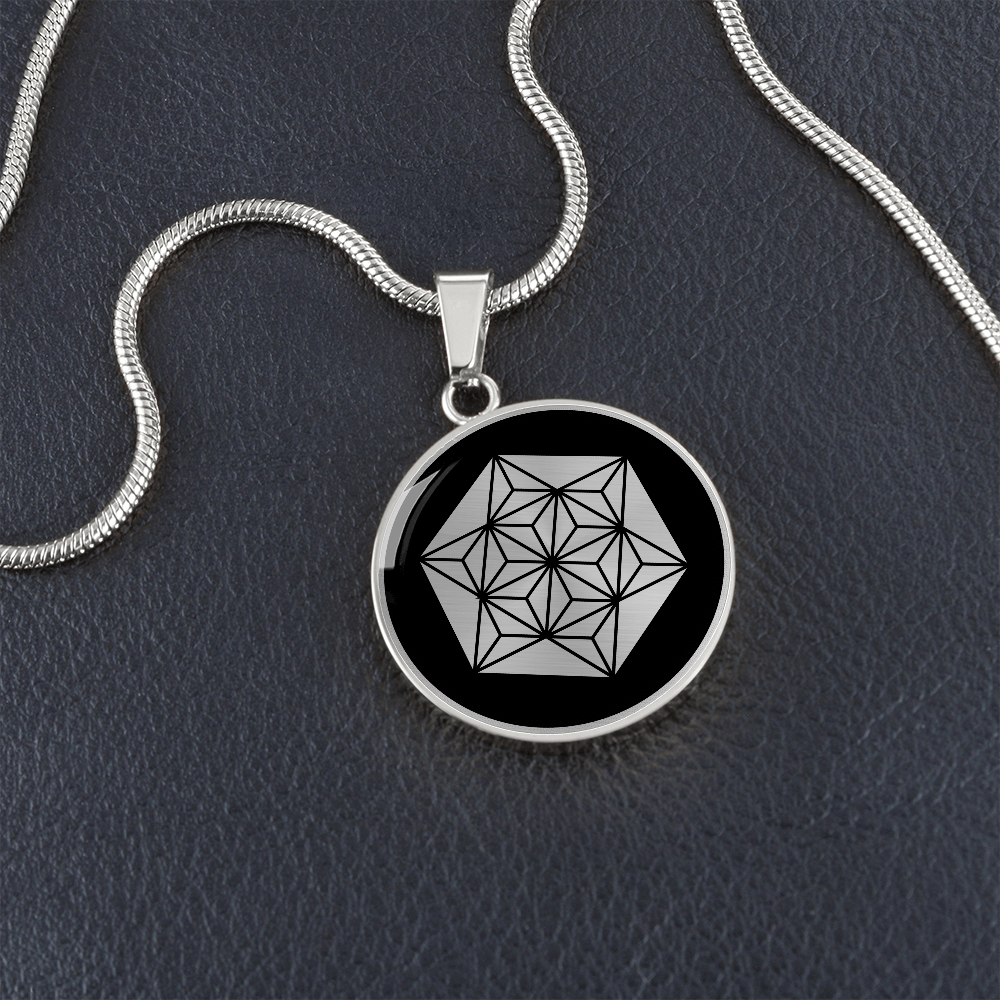 Crop Circle Pendant and Luxury Necklace - Etchilhampton 10