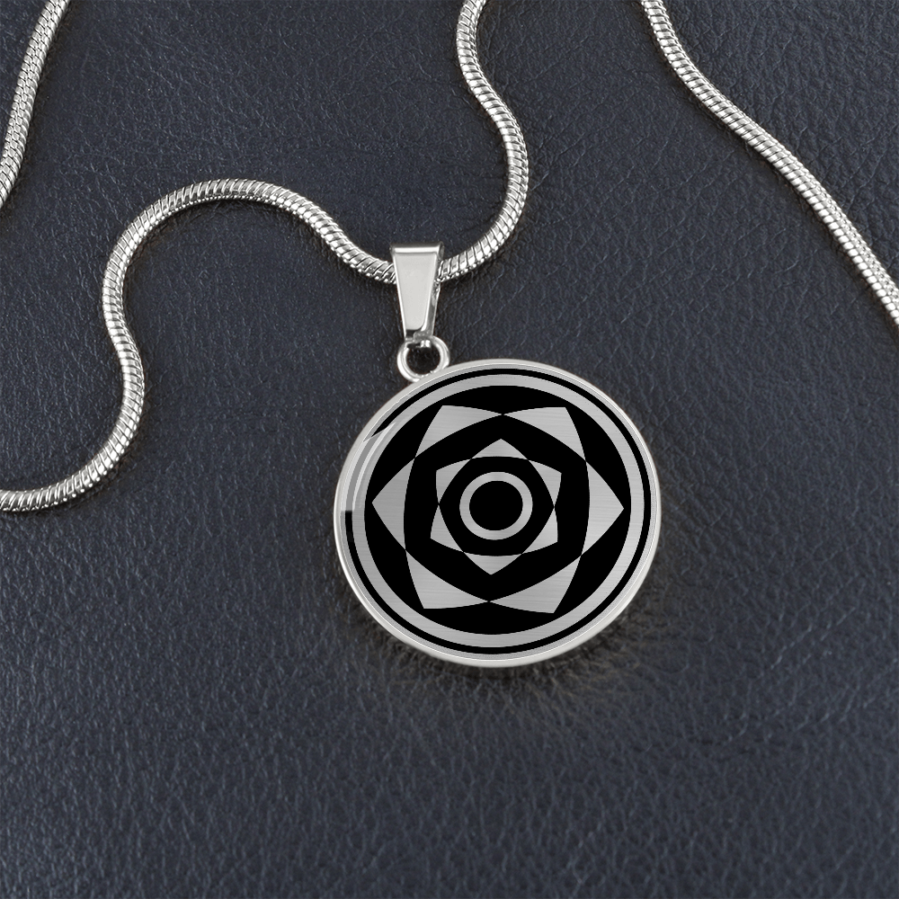 Crop Circle Pendant and Luxury Necklace - Besford
