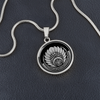 Crop Circle Pendant and Luxury Necklace - Silbury Hill