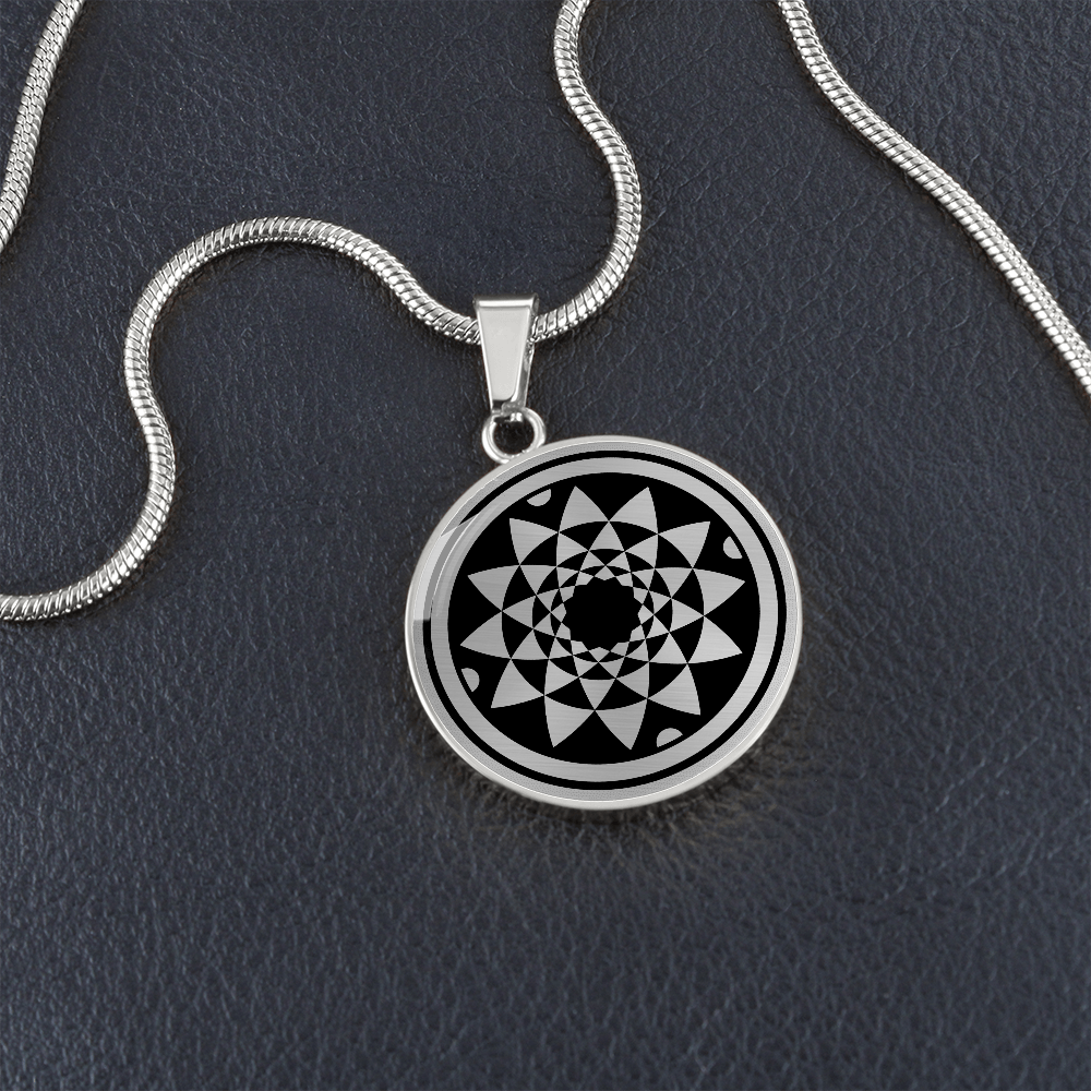 Crop Circle Pendant and Luxury Necklace - Highworth