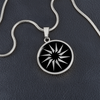Westbury 2 2k Crop Circle Pendant and Luxury Necklace - - Shapes of Wisdom