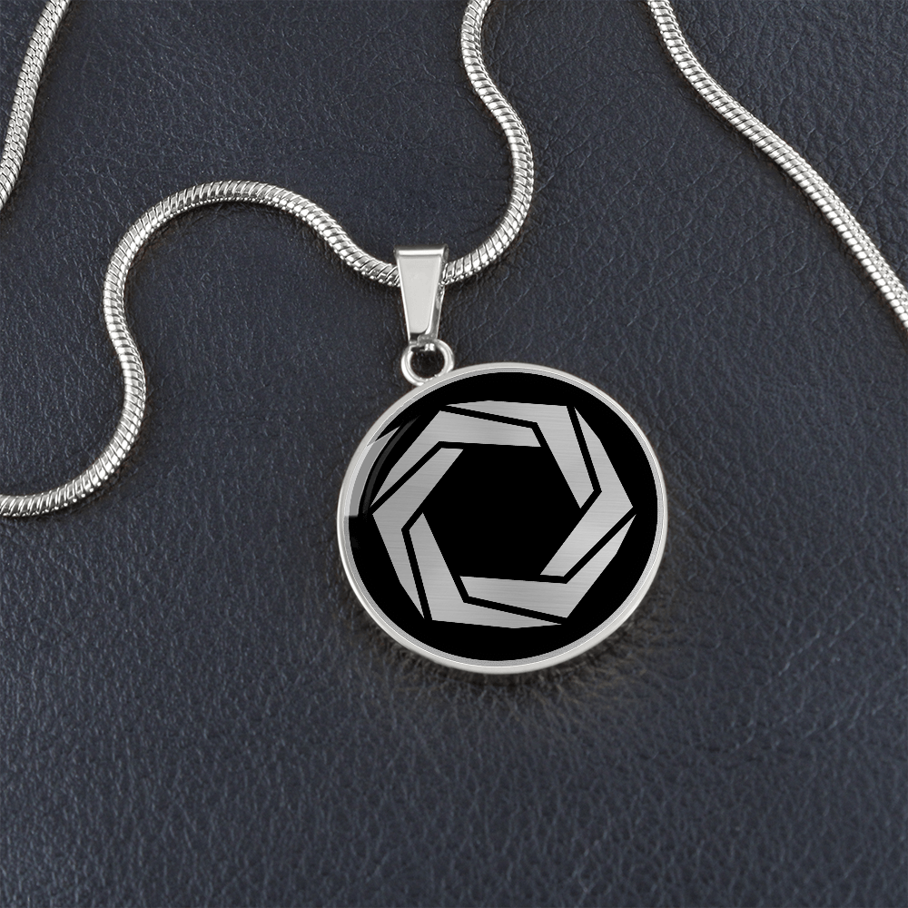 Crop Circle Pendant and Luxury Necklace - Cheesefoot Head 6