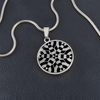 Crop Circle Pendant and Luxury Necklace - Avebury 13