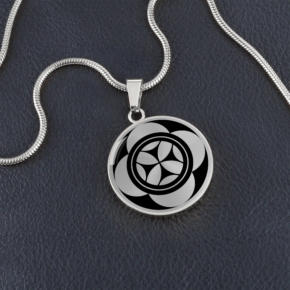Vimy 2k Crop Circle Pendant and Luxury Necklace - - Shapes of Wisdom