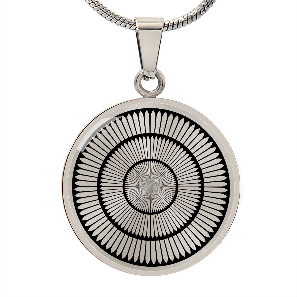 Crop Circle Pendant and Luxury Necklace - Beckhampton