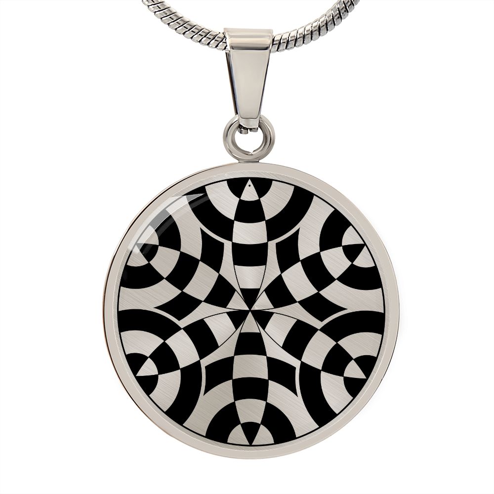 Crop Circle Pendant and Luxury Necklace - Avebury 13