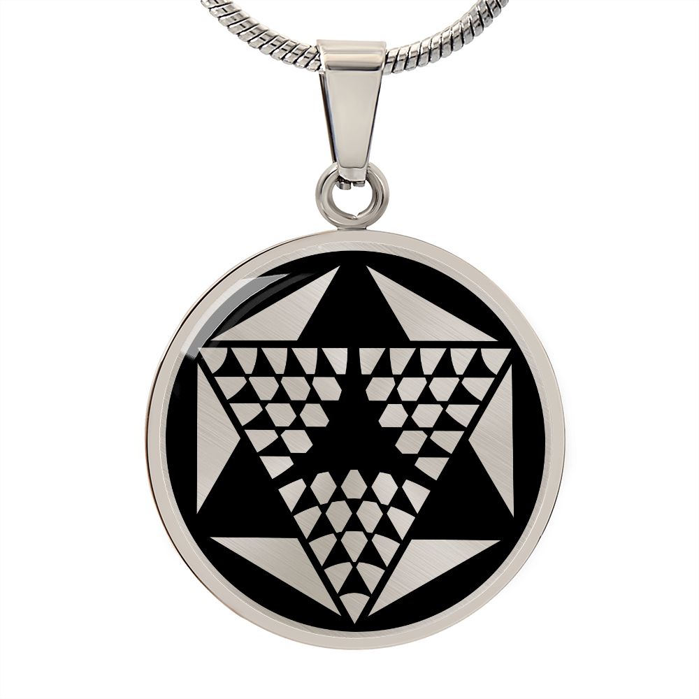 Crop Circle Pendant and Luxury Necklace - Barton Stacey