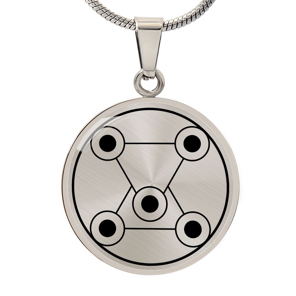 Crop Circle Pendant and Luxury Necklace - Fossano