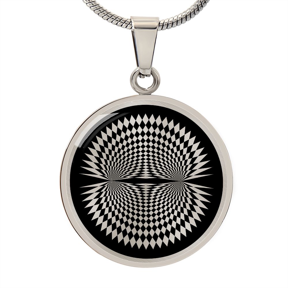 Crop Circle Pendant and Luxury Necklace - Avebury Trusloe