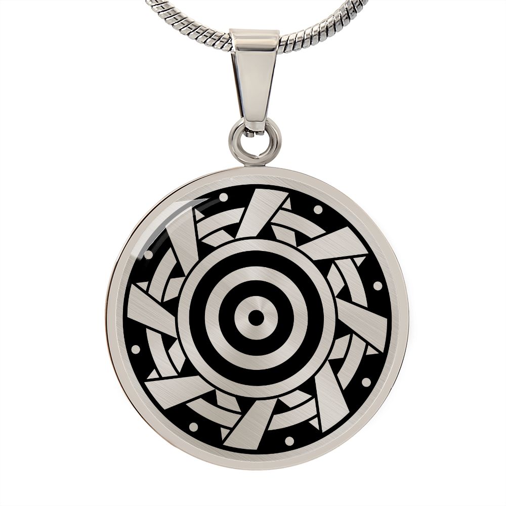 Crop Circle Pendant and Luxury Necklace - Ammersee