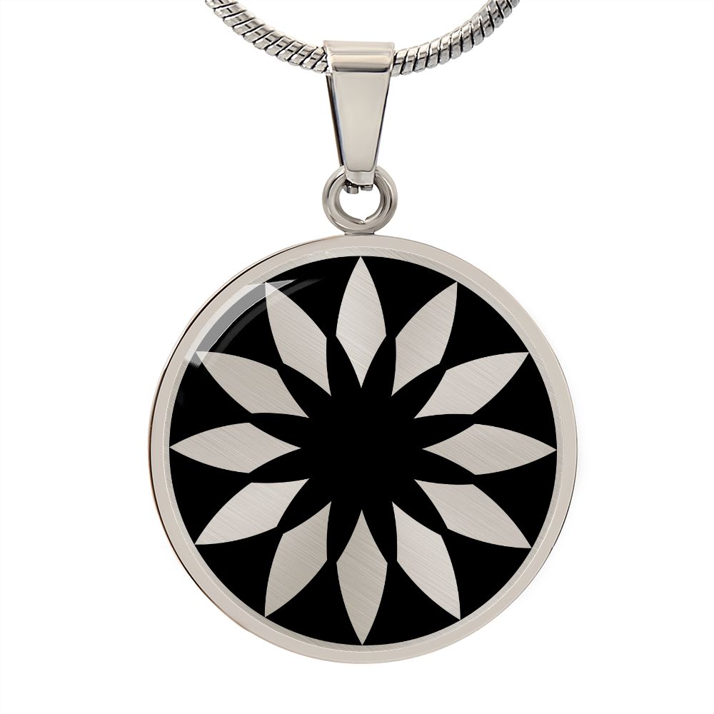 Crop Circle Pendant and Luxury Necklace - Berlin