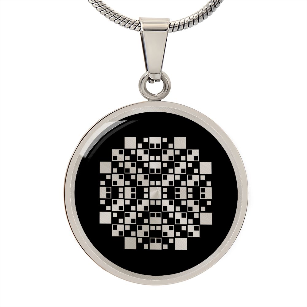 Crop Circle Pendant and Luxury Necklace - Aldbourne 3