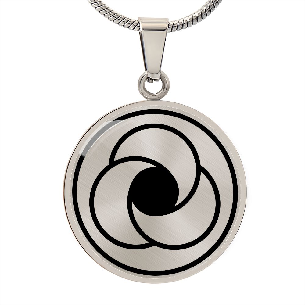 Crop Circle Pendant and Luxury Necklace - Hackpen Hill 12