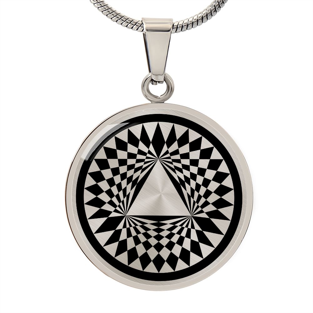 Crop Circle Pendant and Luxury Necklace - Aldbourne