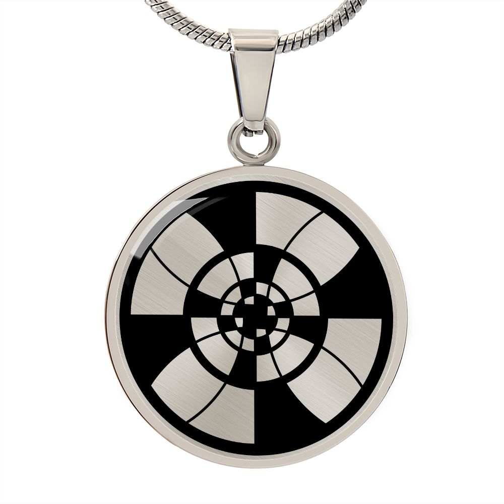 Crop Circle Pendant and Luxury Necklace - Dommartin
