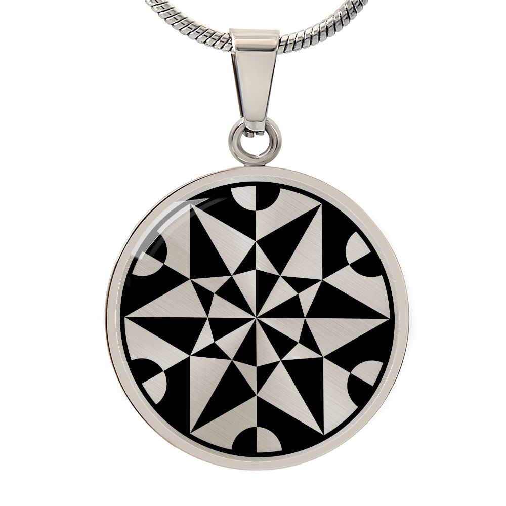 Crop Circle Pendant and Luxury Necklace - Hackpen Hill 16