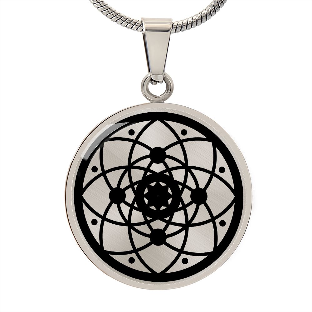 Crop Circle Pendant and Luxury Necklace - Hackpen Hill 11