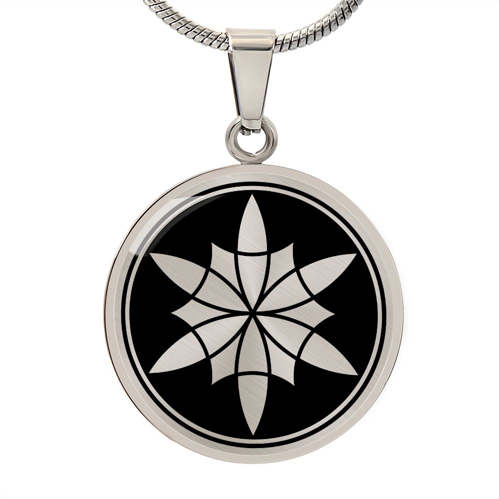 Crop Circle Pendant and Luxury Necklace - Milk Hill 6
