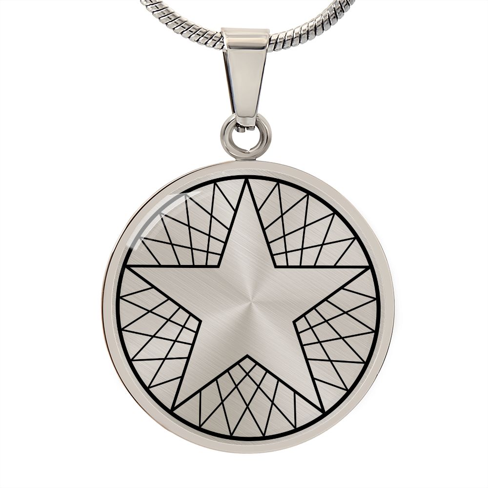 Crop Circle Pendant and Luxury Necklace - Büsingen am Hochrhein