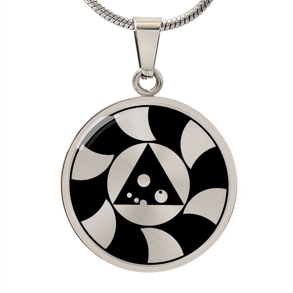 Crop Circle Pendant and Luxury Necklace - Cowichan Valley