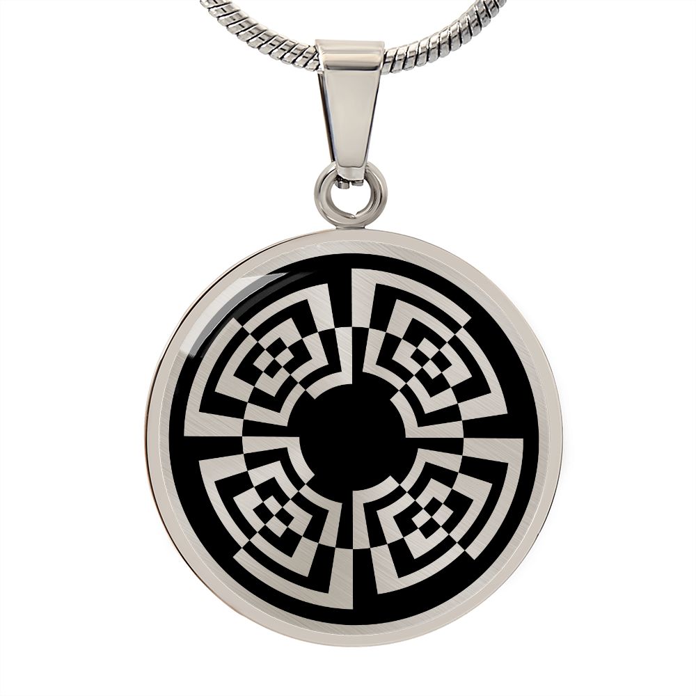 Crop Circle Pendant and Luxury Necklace - Bishopton